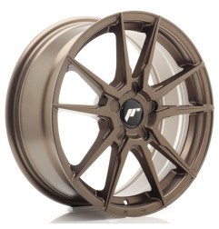 JR Wheels JR21 17x7 ET20-40 5H BLANK Matt Bronze