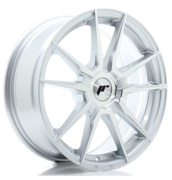JR Wheels JR21 17x7 ET20-40 BLANK Machined Silver