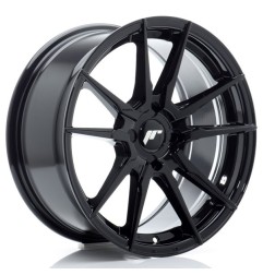 JR Wheels JR21 17x8 ET20-35 4H BLANK Gloss Black