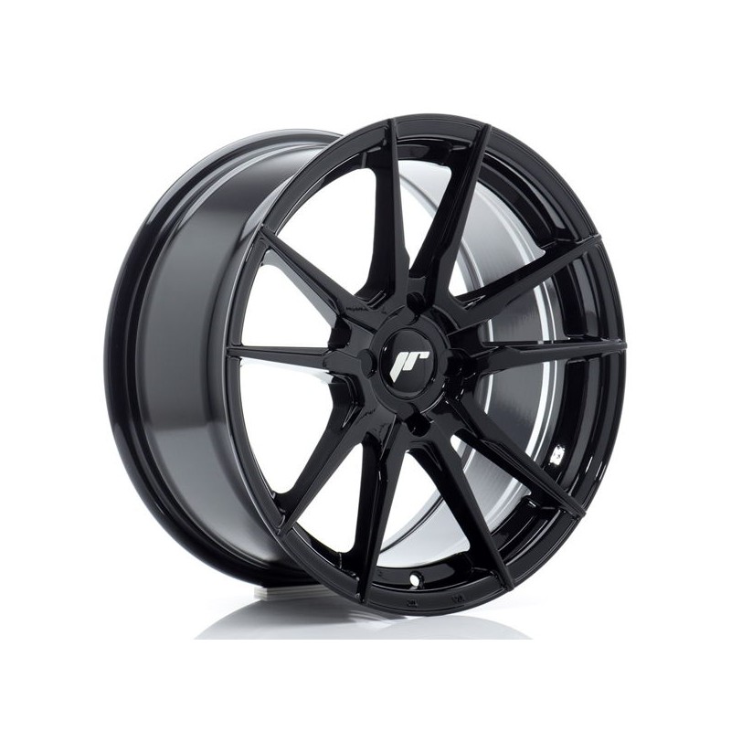 JR Wheels JR21 17x8 ET20-35 4H BLANK Gloss Black