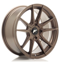 JR Wheels JR21 17x8 ET20-35 4H BLANK Matt Bronze