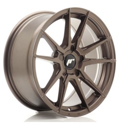 JR Wheels JR21 17x8 ET20-35 5H BLANK Matt Bronze