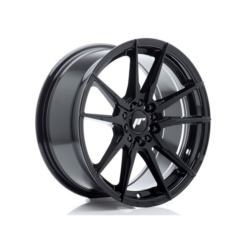 JR Wheels JR21 17x8 ET35 4x100/114 Gloss Black