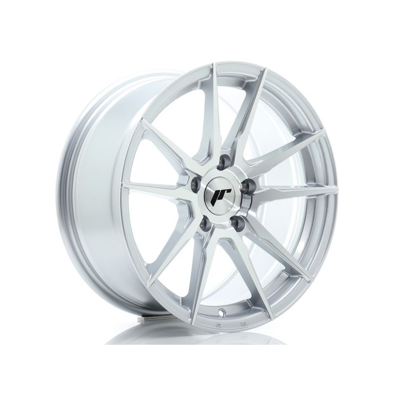 JR Wheels JR21 17x8 ET35 5x120 Silver Machined
