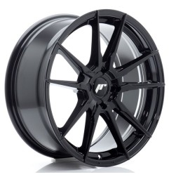 JR Wheels JR21 18x8 ET20-40 4H BLANK Glossy Black