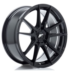 JR Wheels JR21 18x8 ET20-40 5H BLANK Glossy Black