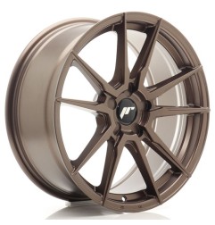 JR Wheels JR21 18x8 ET20-40 5H BLANK Matt Bronze