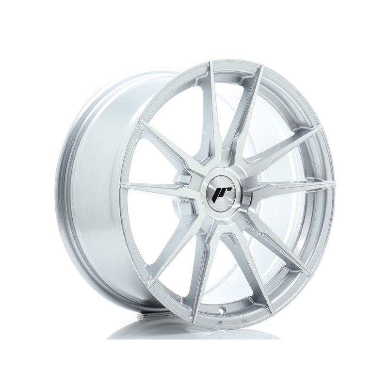 JR Wheels JR21 18x8 ET20-40 BLANK Silver Machined