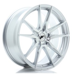 JR Wheels JR21 19x8 ET20-40 5H BLANK Silver Machined Face