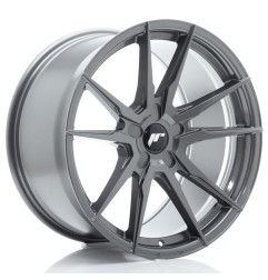 JR Wheels JR21 19x9 ET20-40 5H BLANK Hyper Gray