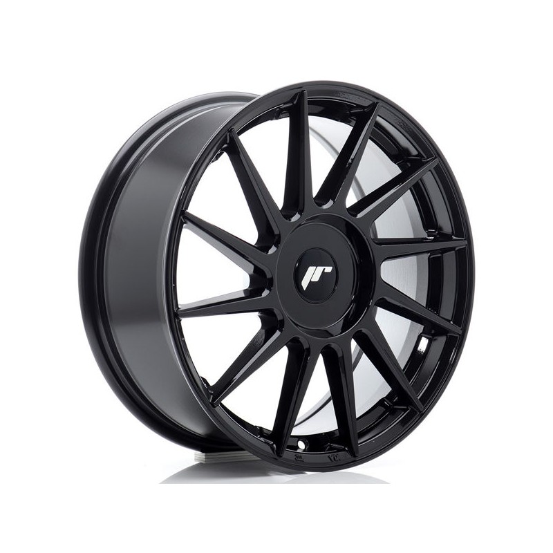 JR Wheels JR22 17x7 ET20-40 BLANK Glossy Black