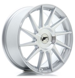 JR Wheels JR22 17x7 ET20-40 BLANK Silver Machined Face