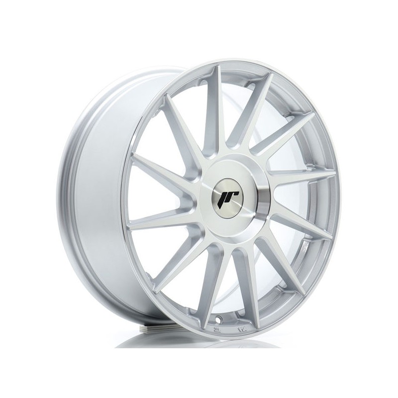 JR Wheels JR22 17x7 ET20-40 BLANK Silver Machined Face