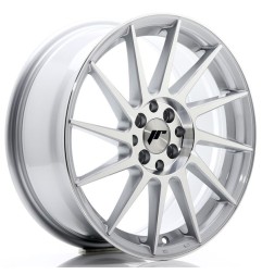 JR Wheels JR22 17x7 ET25 4x100/108 Silver Machined Face