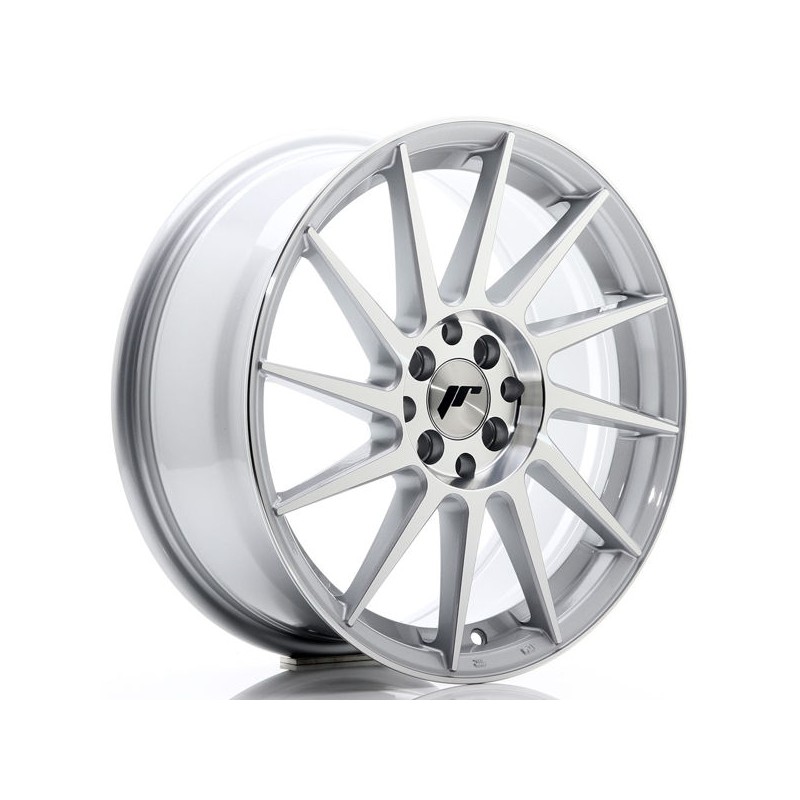 JR Wheels JR22 17x7 ET25 4x100/108 Silver Machined Face JR Wheels JR22 17x7 ET25 4x100/108 Silver Machined Face