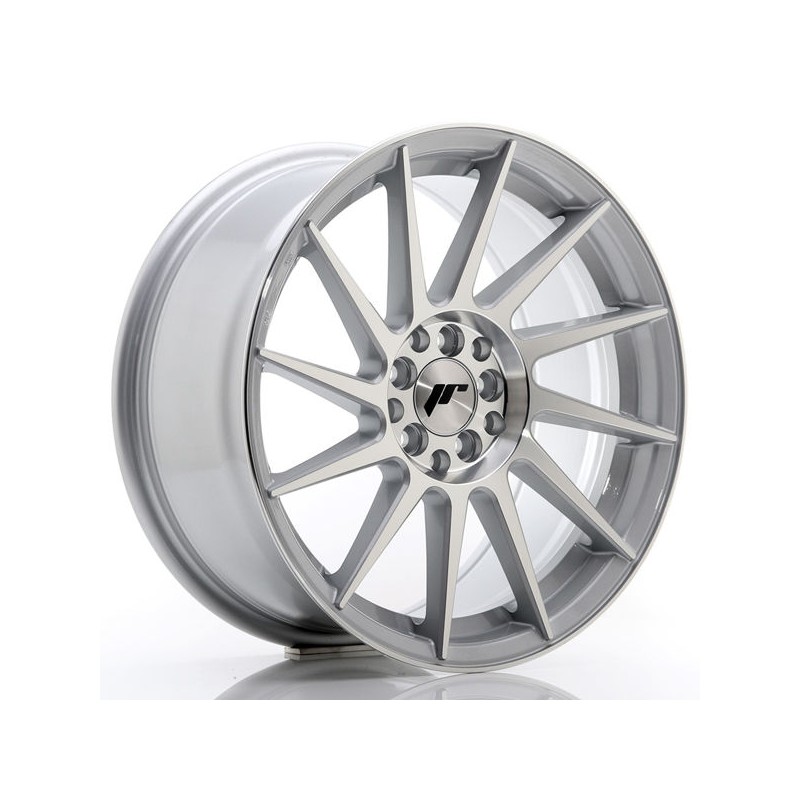 JR Wheels JR22 17x8 ET35 4x100/114 Silver Machined Face