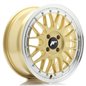 JR Wheels JR23 16x7 ET20 4x100 Gold w/Machined Lip