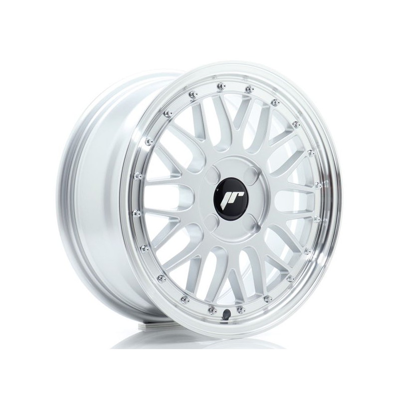 JR Wheels JR23 16x7 ET20-45 4H BLANK Hyper Silver w/Machined Lip