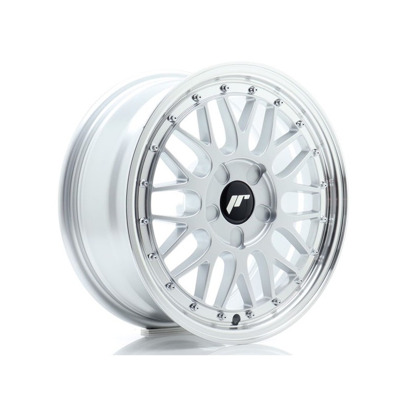 JR Wheels JR23 16x7 ET20-45 5H BLANK Hyper Silver w/Machined Lip
