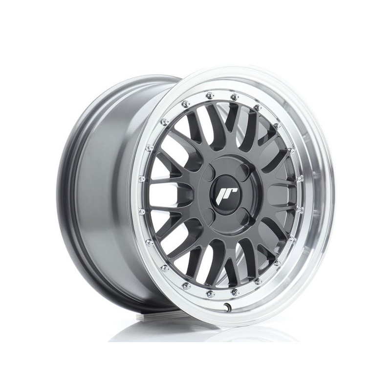 JR Wheels JR23 16x8 ET20-45 4H BLANK Hyper Gray w/Machined Lip JR Wheels JR23 16x8 ET20-45 4H BLANK Hyper Gray w/Machined Lip
