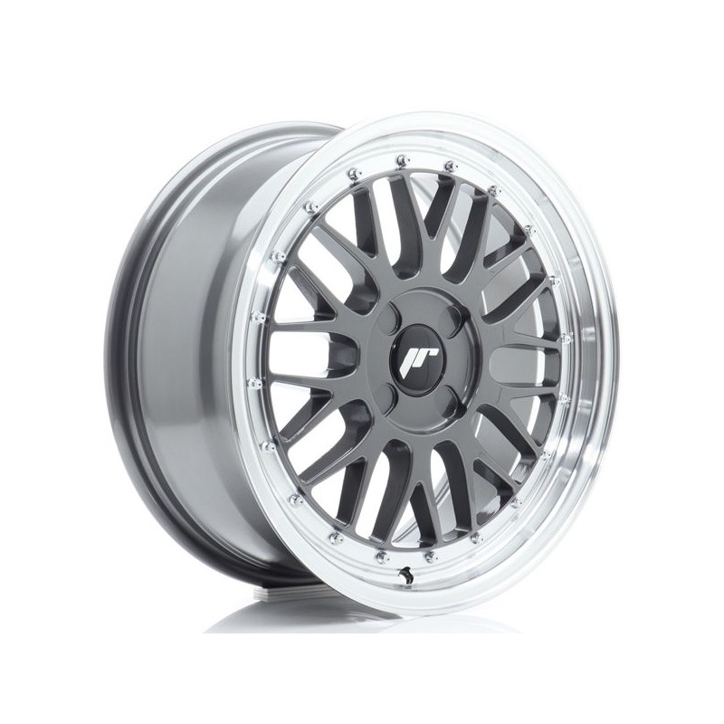 JR Wheels JR23 17x7,5 ET20-40 4H BLANK Hyper Gray w/Machined Lip