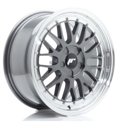 JR Wheels JR23 17x7,5 ET20-40 5H BLANK Hyper Gray w/Machined Lip