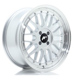 JR Wheels JR23 17x8 ET35 4x100 Hyper Silver w/Machined Lip