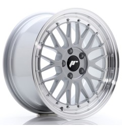 JR Wheels JR23 17x8 ET35 5x100 Hyper Silver w/Machined Lip