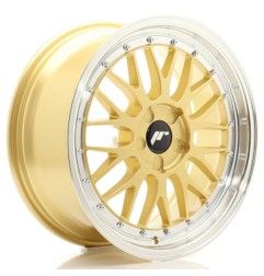 JR Wheels JR23 18x8 ET20-42 5H BLANK Gold w/Machined Lip