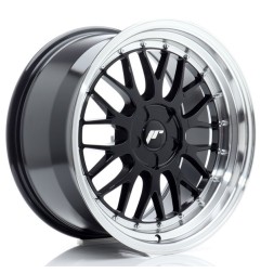 JR Wheels JR23 18x9,5 ET20-48 5H BLANK Gloss Black w/Machined Lip