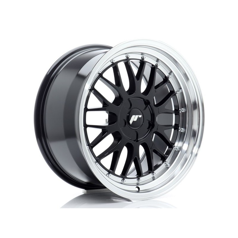 JR Wheels JR23 18x9,5 ET20-48 5H BLANK Gloss Black w/Machined Lip