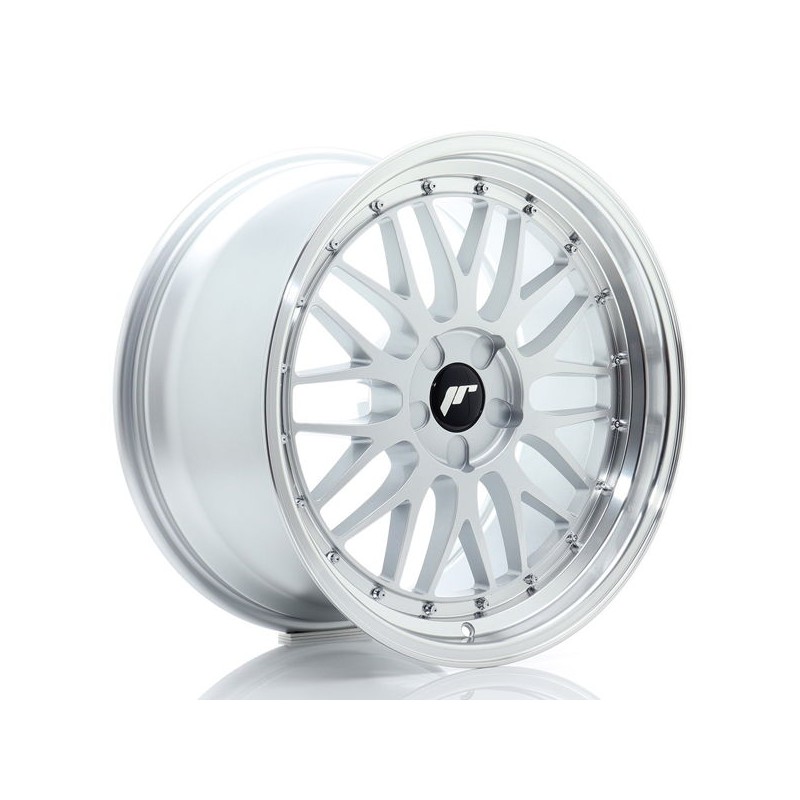 JR Wheels JR23 19x10 ET20-51 5H BLANK Hyper Silver w/Machined Lip