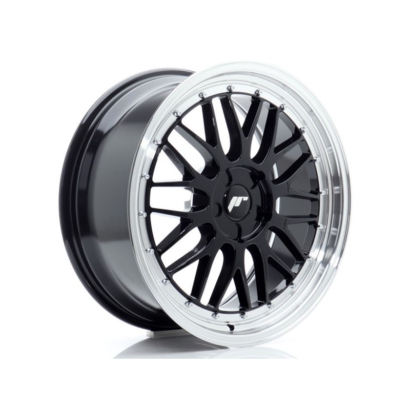 JR Wheels JR23 19x8 ET20-40 5H BLANK Gloss Black w/Machined Lip JR Wheels JR23 19x8 ET20-40 5H BLANK Gloss Black w/Machined Lip