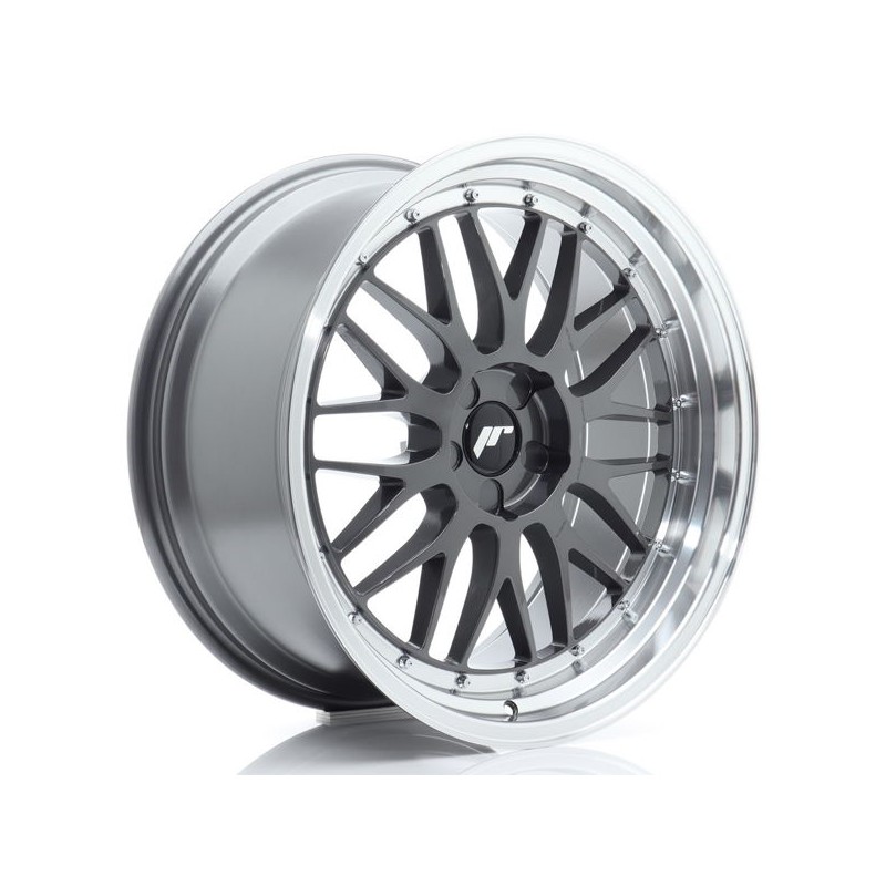 JR Wheels JR23 20x10 ET20-40 5H BLANK Hyper Gray w/Machined Lip