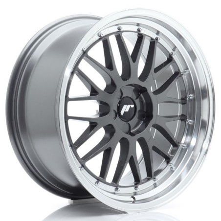 JR Wheels JR23 20x10 ET20-40 5H BLANK Hyper Gray w/Machined Lip