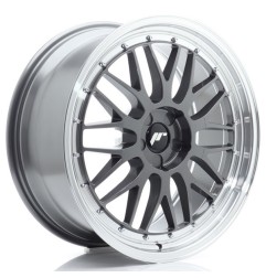 JR Wheels JR23 20x8 ET20-40 5H BLANK Hyper Gray w/Machined Lip