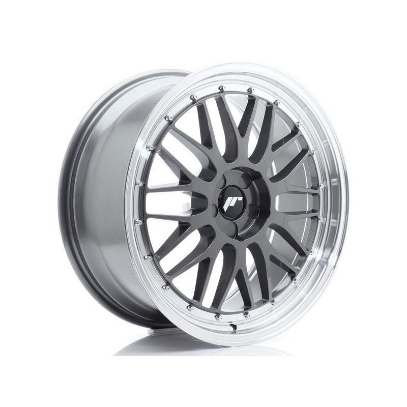 JR Wheels JR23 20x9 ET20-51 5H BLANK Hyper Gray w/Machined Lip