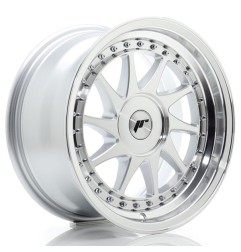 JR Wheels JR26 16x8 ET10-30 BLANK Silver Machined Face