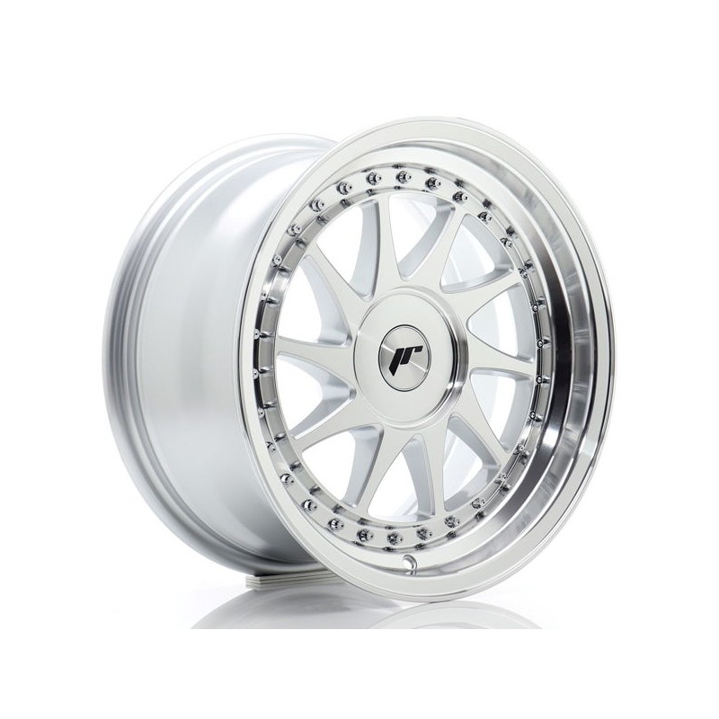 JR Wheels JR26 16x8 ET10-30 BLANK Silver Machined Face
