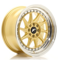 JR Wheels JR26 16x8 ET25 4x100/108 Gold w/Machined Lip