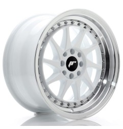 JR Wheels JR26 16x8 ET25 4x100/108 White w/Machined Lip