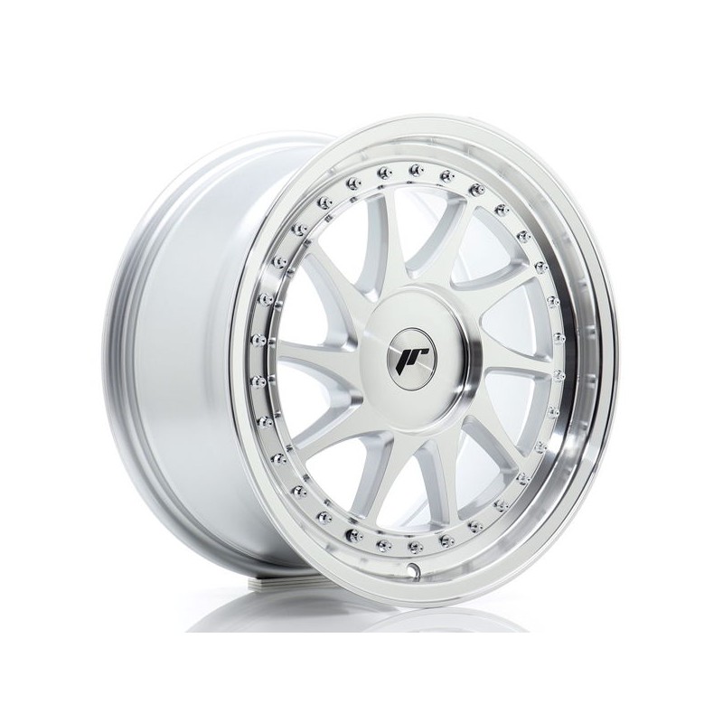 JR Wheels JR26 17x8 ET20-35 BLANK Silver Machined Face