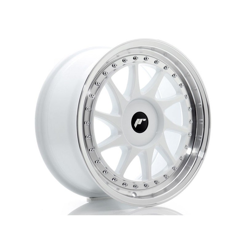 JR Wheels JR26 17x8 ET20-35 BLANK White w/Machined Lip JR Wheels JR26 17x8 ET20-35 BLANK White w/Machined Lip