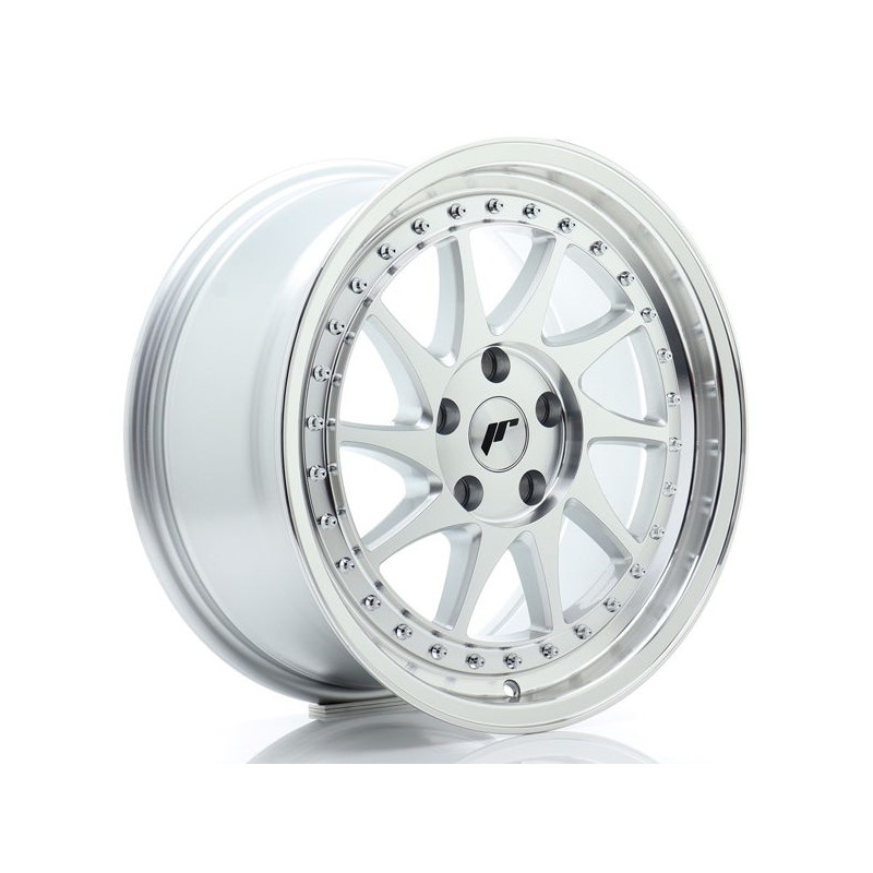 JR Wheels JR26 17x8 ET35 5x112 Silver Machined Face