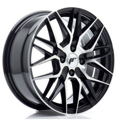 JR Wheels JR28 16x7 ET40 4x100 Gloss Black Machined Face