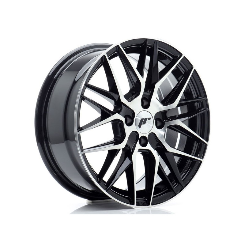 JR Wheels JR28 16x7 ET40 4x100 Gloss Black Machined Face JR Wheels JR28 16x7 ET40 4x100 Gloss Black Machined Face