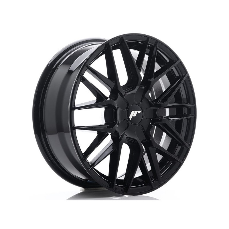 JR Wheels JR28 17x7 ET20-45 BLANK Glossy Black