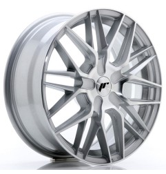 JR Wheels JR28 17x7 ET20-45 BLANK Silver Machined Face