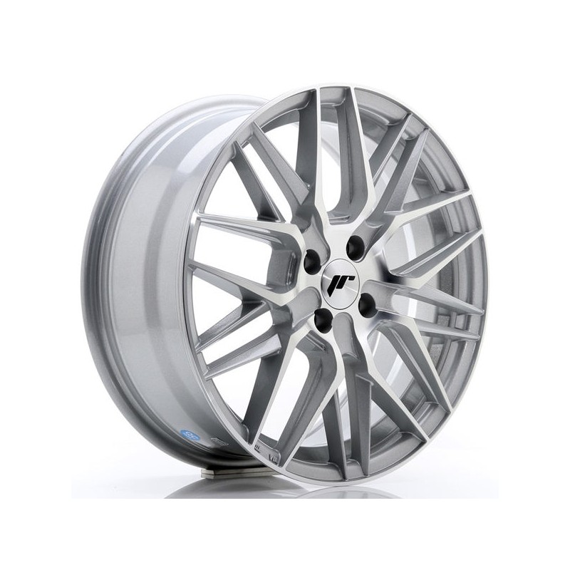 JR Wheels JR28 17x7 ET35 4x108 Silver Machined Face