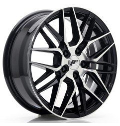 JR Wheels JR28 17x7 ET35 5x100 Gloss Black Machined Face
